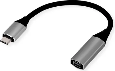 Zdjęcie produktu dla STANDARD Display Adapter USB Typ C - Mini DisplayPort v1.2, schwarz, 0,2 m