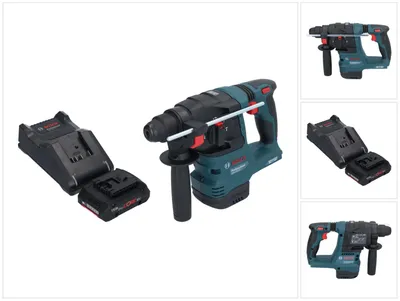 Zdjęcie produktu dla Bosch GBH 18V-22 Professional akumulatorowa wiertarko-wkrętarka udarowa 18 V 1,9 J SDS Plus Brushless 1x akumulator ProCORE 4,0 Ah + ładowarka