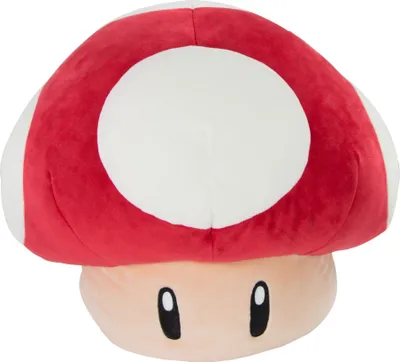 Image de Super Mario Mocchi-Mocchi Méga peluche super champignon rouge 36 cm
