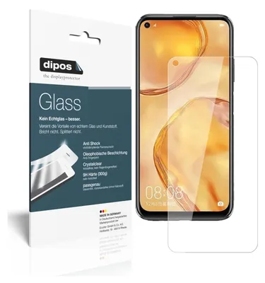 Produktbild von 2x Schutzfolie für Huawei P40 Lite - Anti-Shock 9H Folie dipos Glass Kunststoffglas