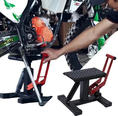 Produktbild von Motorradheber, 150 kg Tragfähigkeit, höhenverstellbar 33,5-46 cm, Eisenkonstruktion, leicht 6,4 kg