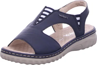 Produktbild von Rieker  Damenschuhe Sandalette Blau Freizeit, Schuhgröße:38 EU