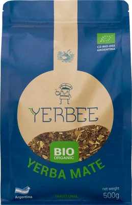 Produktbild von YERBEE Yerba Mate Tee  (500g) Argentinien | Gereift, Luftgetrocknet, Rauchfrei, Staubarm | Premium Argentinische Yerba Mate  mit Feinen Blättern