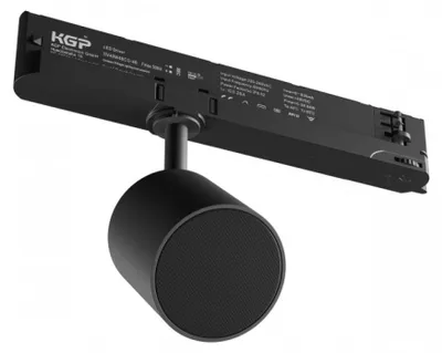 Produktbild von Speaker Bluetooth Lautsprecherbox LED Stromschienenstrahler 3-Phasen 10W Schwarz