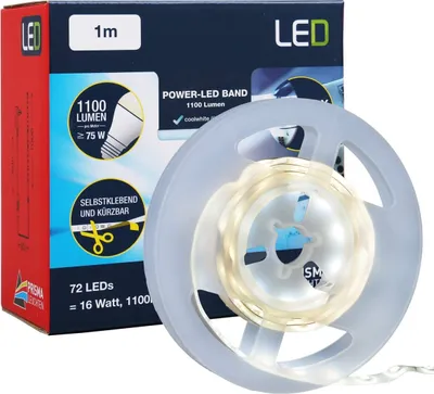 Produktbild von Briloner 1m Power LED Band inkl. Schalter LED-Stripe 1100 Lumen selbstklebend