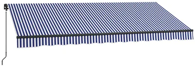 Obrázok produktu pre Outsunny markíza so sklopným ramenom Markíza s ručnou kľukou 400 x 300 cm Slnečná markíza UV30+