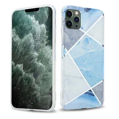 Immagine prodotto di Cadorabo custodia protettiva per Apple iPhone 12 PRO MAX in TPU blu Custodia per telefono cellulare Custodia Cover