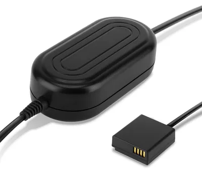 Immagine prodotto di subtel Alimentatore DMW-AC8 + DMW-DCC11 compatibile con Leica D-Lux Lumix DMC-LX100 DMC-GX7 GX80 DMC-TZ80 3m + Adattatore CC batteria fittizia Adattatore di alimentazione da corrente di rete 16.8W