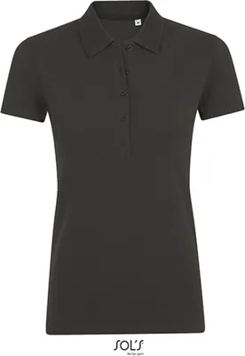 Immagine prodotto di SOLs 01709 | Polo Phoenix da donna / Cotone pettinato e filato ad anelli - Colore: Charcoal Melange - Taglia: M