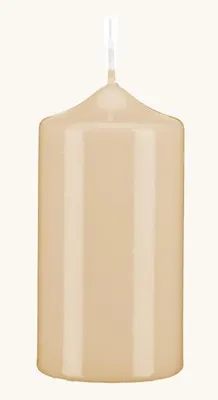 Produktbild von Lackkerzen Stumpenkerzen Champagner 150 x Ø 60 mm, 4 Stück