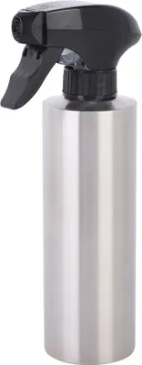 Produktbild von 350 ml Küchen-Ölsprüher aus Edelstahl 304, Olivenöl-Sprühflasche, Grillzubehör, silberfarben