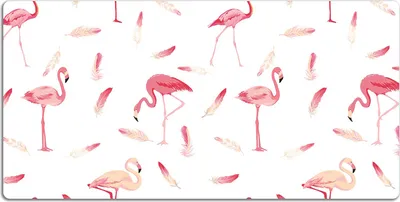 Obrázek produktu pro Podložka na stůl Podložka na stůl 120x60 cm Podložka pod myš - Flamingo herd.