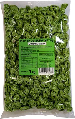 Produktbild von Eukalyptus-Menthol Bonbons dunkel 1kg