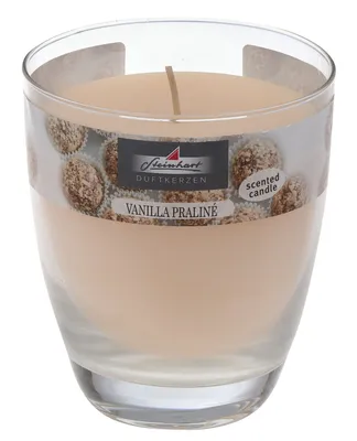 Produktbild von Duftkerze im Glas (bauchig) Vanilla Praline 107/92 mm, ca. 40 h