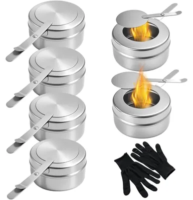 Immagine prodotto di SolidKeus - Set di 6 forchette da fonduta in acciaio inossidabile con coperchio