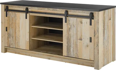 Produktbild von Küchen-Unterschrank 200 cm SHELTON-61 in Old Style hell Nb. mit Platte in anthrazit, B/H/T ca. 201/93/64 cm