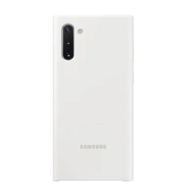 Produktbild von Samsung Galaxy Note 10 Hülle - Silikon - Samsung Backcover - Weiß