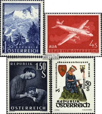Produktbild von Briefmarken Österreich 1958 Mi 1040,1041,1042,1043 (kompl.Ausg.) gestempelt Sondermarken