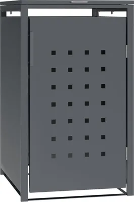 Produktbild von Mülltonnenbox 68 x 116 x 80 cm Metall Anthrazit