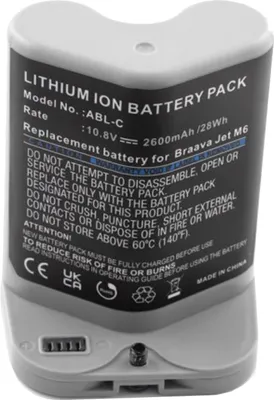 Produktbild von Akku passend für iRobot Braava Jet M6, Li-ion, 10,8V, 2600mAh, 28,1Wh