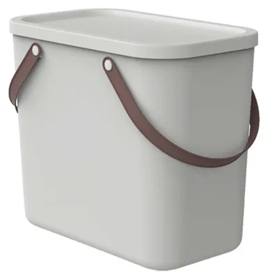 Image de Rotho boîte de rangement avec couvercle 25L Albula - boîte plastique 40 x 23,5 x 34 cm - boîte empilable avec poignées confortables - boîte à étagères en plastique robuste