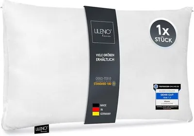 Produktbild von Famanu Mikrofaser Kopfkissen 50 x 70 cm - Waschbar bis 95°C, Allergikerfreundlich und Atmungsaktiv