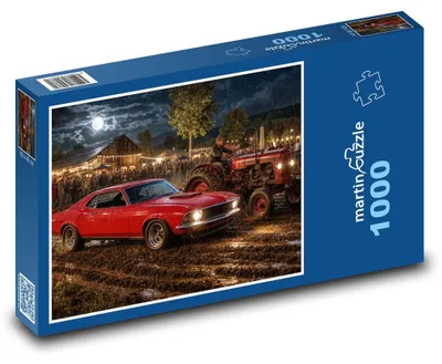 Obrázek produktu pro Puzzle 1000 Auto a traktor závod - martinpuzzle