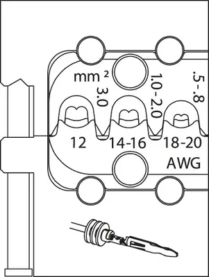 Produktbild von GEDORE 8140-20 Modul-Einsatz für Lamellenkontakt, 1963384