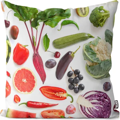 Produktbild von VOID Obst und Gemüse Kissenbezug Kissenhülle Sofakissen Kissen Deko Outdoor-Kissen Dekokissen
