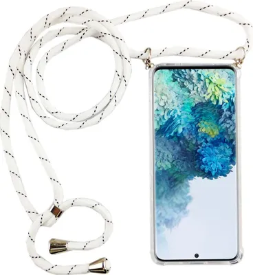 Produktbild von Handykette für Samsung Galaxy S20 Ultra - Smartphone Necklace Hülle mit Band - Schnur mit Case zum umhängen in Weiß