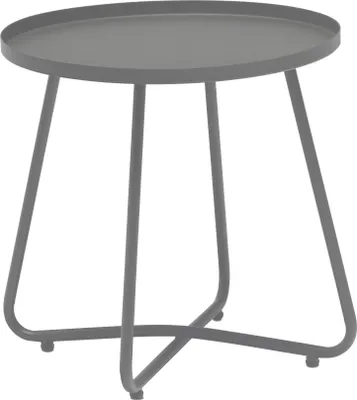 Produktbild von Dehner Beistelltisch Ibiza, ca. Ø 45 cm, Höhe ca. 45 cm, Stahl, pulverbeschichtet, anthrazit