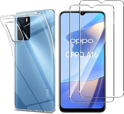 Image de Housse pour OPPO A16 avec 2 films de protection d'écran en verre trempé Phonillico®