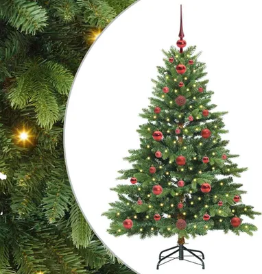 Imagen del producto de Árbol de Navidad artificial con 150 LED Verde 120 cm PE y PVC