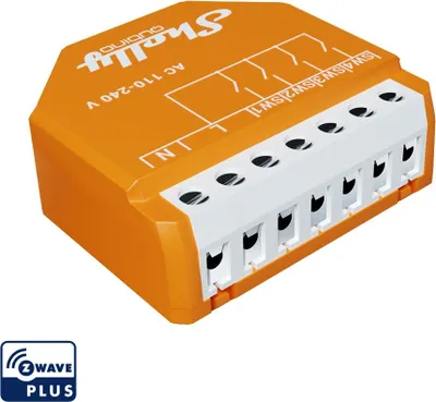 Image de Shelly · Encastré · « Wave i4 » · Activateur de scénario · 12 actions · Z-Wave