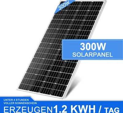 Produktbild von 600W Watt 12Volt Solarpanel Solar Set Solaranlage Photovoltaik Komplettset Inselanlage Garten Boot Camping Solarmodul