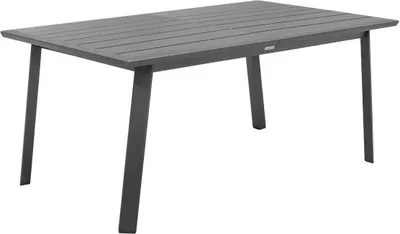 Produktbild von Ausziehbarer gartentisch "pavane" graphit 10 plätze aus epoxybehandeltem aluminium - Hespéride