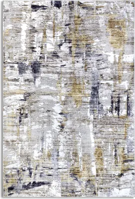 Zdjęcie produktu dla Dywan nowoczesny do salonu 120x160cm, kremowo złoto niebieski