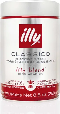 Produktbild von illy Classico Mokka Normale Röstung - 250g Kaffee gemahlen, 100% Arabica