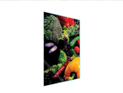 Produktbild von Herdabdeckplatte 35x52 Glaskeramikkochfeld Abdeckung Spritzschutz Glasplatte Deko Schneidebrett Gemüse Bunt