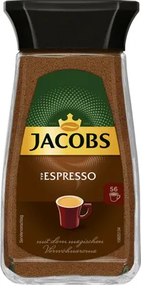 Produktbild von Jacobs Espresso, Löslicher Kaffee, Instantkaffee, Instant Kaffee, Löskaffee, Glas, 100 g