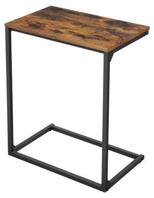 Beistelltisch, Industrie-Stil, 55x35x66 cm, vintage braun-schwarz