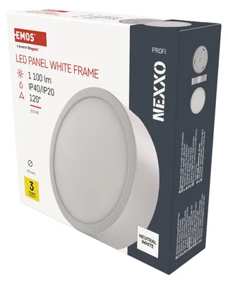 Productafbeelding van EMOS LED inbouwspot NEXXO, rond, wit, 12,5W, neutraal wit, ZM5135