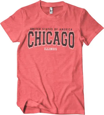 Obrázek produktu pro Chicago - Illinois Tričko - Malé - RedHeather