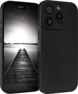 Produktbild von EAZY CASE - TPU Hülle für Apple iPhone 16 Pro, TPU Case stoßfeste Handyhülle, weiches Cover mit Kameraschutz, Silikonhülle in Schwarz