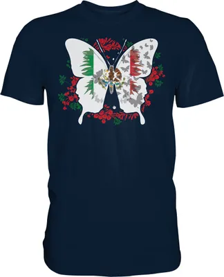 Produktbild von Mexico Schmetterling T-Shirt – Navy / M