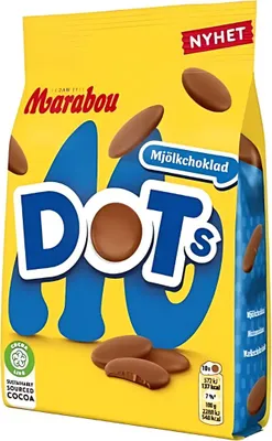 Produktbild von Marabou Dots Mjölkchoklad 120g