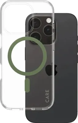 Produktbild von PanzerGlass CARE Flagship Colors iPhone 16 Pro grün