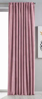 Verdunkelungsvorhang Samt 280x135 cm Altrosa 1 Stück
