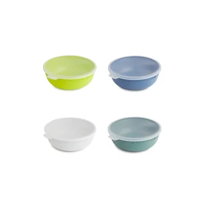 Produktbild von 4er Set Schüssel 0,35 l mit Deckel TRESA, Set-Größe:4er Set