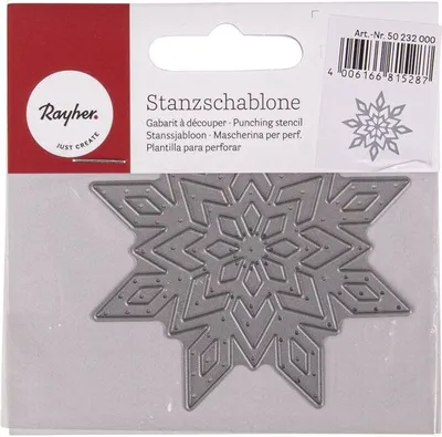 Image de Pochoir à découper « Flocon de neige » Ø 7 cm